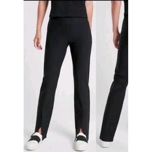 Athleta Interstellar Tight Black Leggings Yoga Pants Women's Size 8 Side Zipper